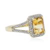 Image 4 : 14KT Yellow Gold 2.12ct Citrine and Diamond Ring