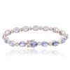 Image 4 : 14KT White Gold 13.28ctw Tanzanite and Diamond Bracelet