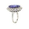 Image 6 : 14KT White Gold GIA Certified 15.54ct Tanzanite and Diamond Ring