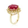 Image 6 : 14KT Yellow Gold 7.73ct Ruby and Diamond Ring