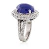 Image 6 : 14KT White Gold 8.71ct Tanzanite and Diamond Ring