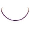 Image 3 : 14KT Yellow Gold 33.60ctw Amethyst Necklace