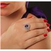 Image 2 : 14KT White Gold 2.29ct Tanzanite and Diamond Ring