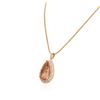 Image 6 : 14KT Rose Gold GIA Certified 31.73ct Morganite and Diamond Pendant With Chain