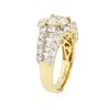 Image 6 : 14KT Yellow Gold 3.43ctw Diamond Ring
