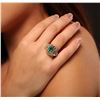 Image 5 : 14KT Yellow Gold 2.03ct Emerald and Diamond Ring
