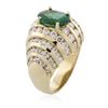 Image 6 : 14KT Yellow Gold 2.03ct Emerald and Diamond Ring