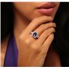 Image 1 : 14KT Two-Tone Gold 1.68ct Tanzanite and Diamond Ring