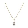 Image 4 : 14KT Tri-Tone Gold 0.93ctw Diamond Pendant With Chain