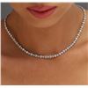 Image 5 : 18KT White Gold 7.61ctw Diamond Necklace