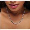Image 1 : 14KT White Gold 3.49ctw Diamond Necklace