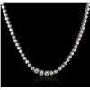 Image 4 : 14KT White Gold 3.49ctw Diamond Necklace