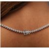 Image 6 : 14KT White Gold 3.49ctw Diamond Necklace