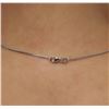 Image 5 : 14KT White Gold 0.92ctw Diamond Pendant With Chain
