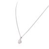 Image 6 : 14KT White Gold 0.92ctw Diamond Pendant With Chain