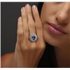 Image 5 : 14KT White Gold 1.95ct Tanzanite and Diamond Ring