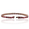 Image 7 : 14KT Rose Gold 11.67ctw Pink Tourmaline Bracelet
