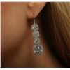 Image 2 : Platinum EGL Certified 18.17ctw Diamond Earrings