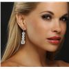 Image 5 : Platinum EGL Certified 18.17ctw Diamond Earrings