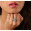 Image 2 : 14KT White Gold 1.40ctw Diamond Ring
