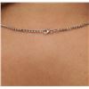 Image 7 : 14KT White Gold GIA Certified 17.92ct Tanzanite and Diamond Pendant With Chain
