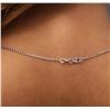 Image 6 : 14KT White Gold 0.93ctw Diamond Cross Pendant With Chain