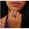 Image 2 : 14KT White Gold 2.64ct Tanzanite and Diamond Ring