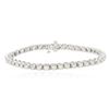 Image 1 : 14KT White Gold 4.40ctw Diamond Tennis  Bracelet