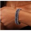 Image 5 : 10KT White Gold 20.84ctw Tanzanite and Diamond Bracelet