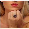 Image 2 : 14KT White Gold 7.83ct Ruby and Diamond Ring