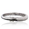 Image 4 : 14KT White Gold 3.44ctw Diamond Bangle Bracelet