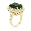 Image 7 : 14KT Yellow Gold 6.96ct Emerald and Diamond Ring