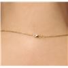 Image 6 : 14KT Yellow Gold 0.55ctw Diamond Pendant With Chain