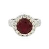 Image 3 : 14KT White Gold 4.95ct Ruby and Diamond Ring
