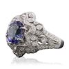 Image 4 : 18KT White Gold 3.92ct Tanzanite and Diamond Ring