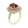 Image 7 : 14KT Yellow Gold 2.62ct Ruby and Diamond Ring