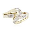 Image 3 : 10KT Yellow Gold 0.15ctw Diamond Ring