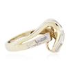 Image 4 : 10KT Yellow Gold 0.15ctw Diamond Ring