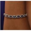 Image 5 : 14KT Two-Tone Gold 9.00ctw Tanzanite and Diamond Bracelet