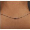 Image 6 : 14KT White Gold 1.50ctw Diamond Pendant With Chain