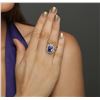 Image 5 : 14KT White Gold 3.88ct Tanzanite and Diamond Ring