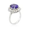 Image 6 : 14KT White Gold 3.88ct Tanzanite and Diamond Ring