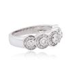 Image 2 : 14KT White Gold 0.42ctw Diamond Ring