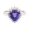 Image 1 : 14KT White Gold 4.08ct Tanzanite and Diamond Ring
