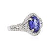 Image 4 : 18KT White Gold 2.60ct Tanzanite and Diamond Ring