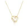 Image 4 : 14KT Yellow Gold 0.92ctw Diamond Pendant With Chain