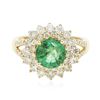 Image 3 : 14KT Yellow Gold 1.75ct Emerald and Diamond Ring