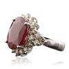 Image 4 : 14KT White Gold 11.87ct Ruby and Diamond Ring