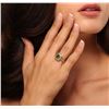 Image 1 : 14KT Yellow Gold 1.57ct Emerald and Diamond Ring