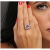 Image 5 : 14KT Rose Gold 1.79ct Tanzanite and Diamond Ring